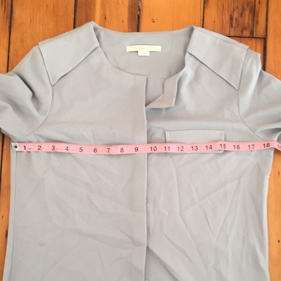 Cooper & Ella Light grey Amy Button Down Long Sleeve Blouse Size S - Picture 6 of 10